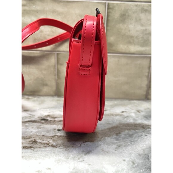 Disney Minnie Mouse Red W/Black Bow Adjustable Strap Purse Handbag Crossbody - Picture 4 of 12